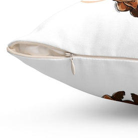 Reserved for the Chocolate Lab - Spun Polyester Square Pillow