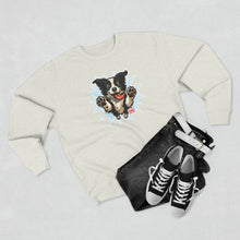 Load image into Gallery viewer, Playful Border Collie Puppy Unisex Sweatshirt, Pet Lover Gift, Cozy Apparel, Dog-Themed Fashion, Cute Dog Crewneck