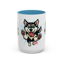 Load image into Gallery viewer, Playful Siberian Husky Dog Coffee Mug, Cute Pet Lover Gift, Fun Drinkware, Husky-Themed Present, Mother's Day Gift