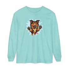 Load image into Gallery viewer, Happy Collie Dog Design Long Sleeve T-Shirt for Dog Lovers