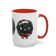 Load image into Gallery viewer, Christmas Black Labrador Dog Coffee Mug, Holiday Mug, Pet Lover Gift, Festive Black Mug, Dog-Themed Drinkware