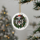 Festive Boston Terrier Ceramic Ornaments, Personalized Dog Holiday Keepsakes, Christmas Decor, Unique Gift for Dog Lovers