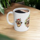 Ho Ho Ho Frenchie Christmas Mug - Holiday Coffee Cup, Dog Lover Gift, Cute Pet Mug, Fun Christmas Decor, Seasonal Kitchenware