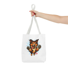Load image into Gallery viewer, Cute Collie Dog Lover Tote Bag, AOP Dog Art Bag, Pet Owner Gift, Collie Lover Tote, Summer Beach Bag, Gifts for Dog Lovers