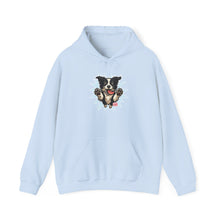 Load image into Gallery viewer, Cozy Border Collie Dog Lover's Hoodie, Unisex Heavy Blend Sweatshirt, Cute Pet Gift, Men's Hoodie