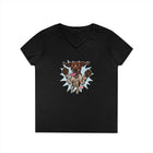 Playful German Shorthaired Pointer Dog Graphic V-Neck T-Shirt, Casual Wear, Pet Lover Gift, GSP Mom Shirt, Birthday Gift