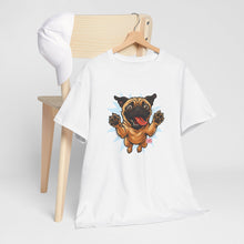 Load image into Gallery viewer, Playful Pug Unisex Tee - Fun Pet Lover T-Shirt, Gift for Dog Owners, Casual Attire, Animal Enthusiast Apparel, Cute Graphic Tee