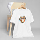 Happy Corgi Jumping T-Shirt | Cute Dog Illustration
