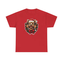 Load image into Gallery viewer, Christmas Yorkie Dog T-Shirt, Holiday Pet Tee, Unisex Graphic Tee, Cute Dog Lover Gift, Santa Dog Shirt, Christmas Apparel