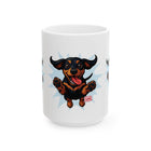 Playful Dachshund Ceramic Mug - Perfect Gift for Dog Lovers, Coffee Mug, Pet Owner Gift, Animal Lover Mug, Funny Dog Mug