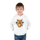 Toddler Hoodie — Playful Jumping Shiba Inu Puppy