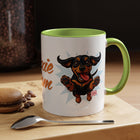 Doxie Mom Coffee Mug | Cute Dachshund Mom Gift (11oz Accent Mug)
