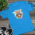 Playful Yellow Labrador Retriever Dog Graphic Tee | Cute Yellow Lab Puppy Paw Print T‑Shirt