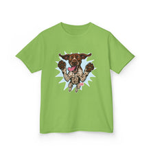 Load image into Gallery viewer, Playful German Shorthaired Pointer Dog Graphic Kids Tee