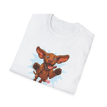 Load image into Gallery viewer, Vizsla Dad Shirt Men, Happy Vizsla Puppy T-Shirt, Excited Running Vizsla Mens Tee, Welcome Home Dog Shirt, Vizsla Lover Gift for Him