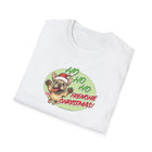 Christmas Frenchie Unisex Softstyle T-Shirt, Festive Dog Tee, Holiday Gift, Cute Pug Shirt, Casual Wear, Christmas Apparel