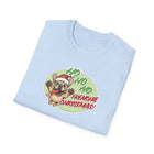Christmas Frenchie Unisex Softstyle T-Shirt, Festive Dog Tee, Holiday Gift, Cute Pug Shirt, Casual Wear, Christmas Apparel