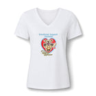 Emotional Support Human - Golden Retriever - Bella Womens V-Neck