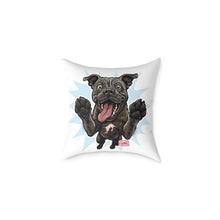 Load image into Gallery viewer, Happy Cane Corso Dog Canvas Pillow, Pet Decor, Dog Lover Gift, Fun Home Accent, Playful Throw Pillow