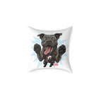 Happy Cane Corso Dog Canvas Pillow, Pet Decor, Dog Lover Gift, Fun Home Accent, Playful Throw Pillow