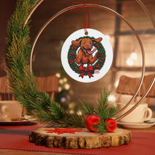 Load image into Gallery viewer, Festive Vizsla Ornament: Customizable Holiday Decor, Dog Lover Gift, Christmas Tree Decoration, Pet Memorial Ornament, Unique Gift Idea