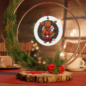 Festive Vizsla Ornament: Customizable Holiday Decor, Dog Lover Gift, Christmas Tree Decoration, Pet Memorial Ornament, Unique Gift Idea