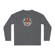 Load image into Gallery viewer, Red and White Border Collie Illustration Long Sleeve Shirt | Dog Art