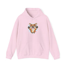 Load image into Gallery viewer, Happy Corgi Jumping hoodie | Cute Dog Illustration Hoodie