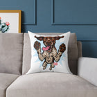 Fun German Shorthaired Pointer Dog Square Canvas Pillow