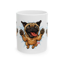 Load image into Gallery viewer, Pug Lover's Ceramic Mug - Fun Dog Mug for Pet Lovers, Coffee Cup, Gifts for Dog Owners, Funny Pet Mug, Cute Pug Design
