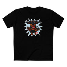 Load image into Gallery viewer, Playful Excited Dachshund Dog Leaping to Greet You - 100% Combed Cotton T-Shirt
