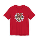 Fun Red and White Border Collie Dog Lover T-Shirt, Cute Pet Tee, Animal Lover Gift, Birthday Present for Dog Moms/Dads