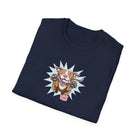 OMG Red Nose Pitbull Unisex Softstyle Shirt - A Happy and Excited Pit Bull on a High Quality Shirt for Dog Lovers