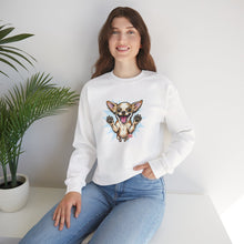 Load image into Gallery viewer, Chihuahua Splash Crewneck Sweatshirt  Cute Jumping Puppy Graphic