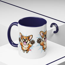 Load image into Gallery viewer, Corgi Coffee Mug - Cute Happy Corgi Accent Mug (11oz)
