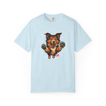 Load image into Gallery viewer, Playful Collie Dog Graphic T-Shirt, Unisex Pet Lover Tee, Casual Wear, Birthday Gift, Collie Lover Apparel, Graphic Tees for Dog Owners