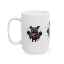 Load image into Gallery viewer, Ceramic Mug, Happy Cane Corso Dog, Coffee Mug, Dog Lover Gift, Pet Owner Present, Animal Ceramic Cup, Gift for Dog Parents