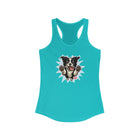 Cute Border Collie Lover Women's Racerback Tank, Pet Lover Gift, Summer Sports Top, Dog Mom Shirt, Animal Design Tank