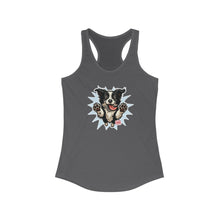 Load image into Gallery viewer, Cute Border Collie Lover Women's Racerback Tank, Pet Lover Gift, Summer Sports Top, Dog Mom Shirt, Animal Design Tank