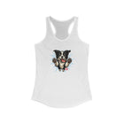 Cute Border Collie Lover Women's Racerback Tank, Pet Lover Gift, Summer Sports Top, Dog Mom Shirt, Animal Design Tank