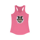 Cute Border Collie Lover Women's Racerback Tank, Pet Lover Gift, Summer Sports Top, Dog Mom Shirt, Animal Design Tank