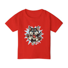 Load image into Gallery viewer, Playful Husky Toddler T-Shirt | Cute Dog Tee for Kids | Fun Gift Idea | Pet Lover's Apparel | Birthday Gift | Everyday Wear