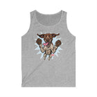 Dog Jumping Graphic Tank Top — Playful Pointer Design for GSP Dog Lovers