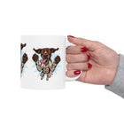 Playful German Shorthaired Pointer Dog Ceramic Mug  11oz & 15oz, Perfect Gift for Pet Lovers, GSP Lovers Gift, Coffee Mug