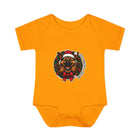 Christmas German Shepherd Puppy Bodysuit for Infants, Cute Baby Outfit, Baby Shower Gift, Infant Christmas Apparel, Adorable  GSD Babywear