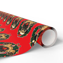 Load image into Gallery viewer, Festive Christmas Pug Wrapping Paper