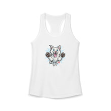 Load image into Gallery viewer, Women's Ideal Happy Husky Puppy Racerback Tank