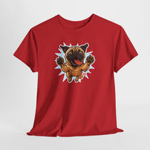 Load image into Gallery viewer, Playful Pug Unisex Tee - Fun Pet Lover T-Shirt, Gift for Dog Owners, Casual Attire, Animal Enthusiast Apparel, Cute Graphic Tee