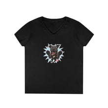 Load image into Gallery viewer, Playful Cane Corso Dog Lover's V-Neck T-Shirt, Pet Owner Gift, Animal Lover Apparel, Casual Tee, Birthday Gift, Women's Everyday Wear
