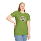 OMG Red Nose Pitbull Unisex Softstyle Shirt - A Happy and Excited Pit Bull on a High Quality Shirt for Dog Lovers